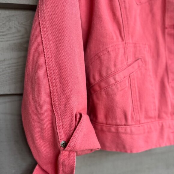 Lauren Jeans Co. Ralph Lauren Pink Denim Jacket Women’s Small - Picture 5 of 8